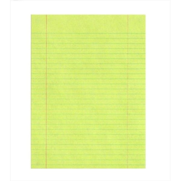 School Smart School Smart 085423 8 x 11 In. Sulphite Paper Essay And Composition Paper With Margin; Yellow; Pack - 500 85423 - main